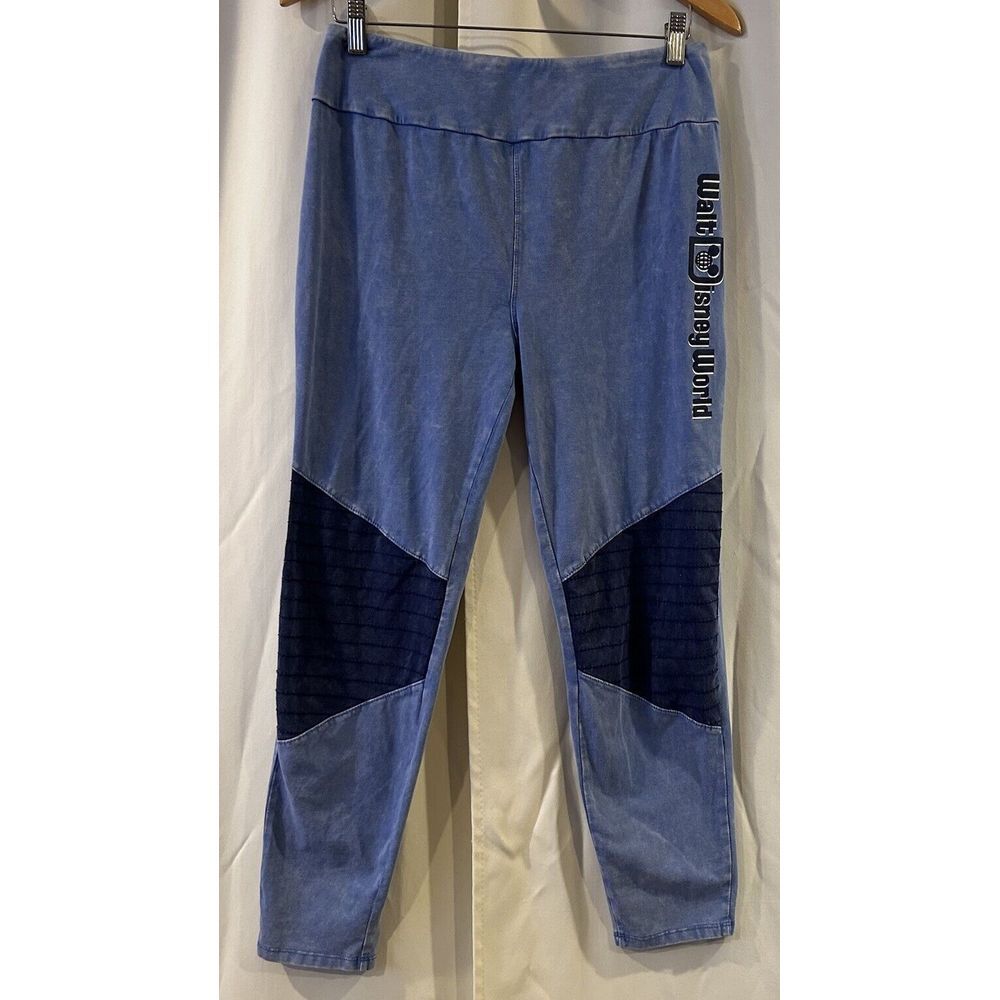 DISNEY PARKS Walt Disney World Leggings Large 2021 ACID‎ WASH LOOK